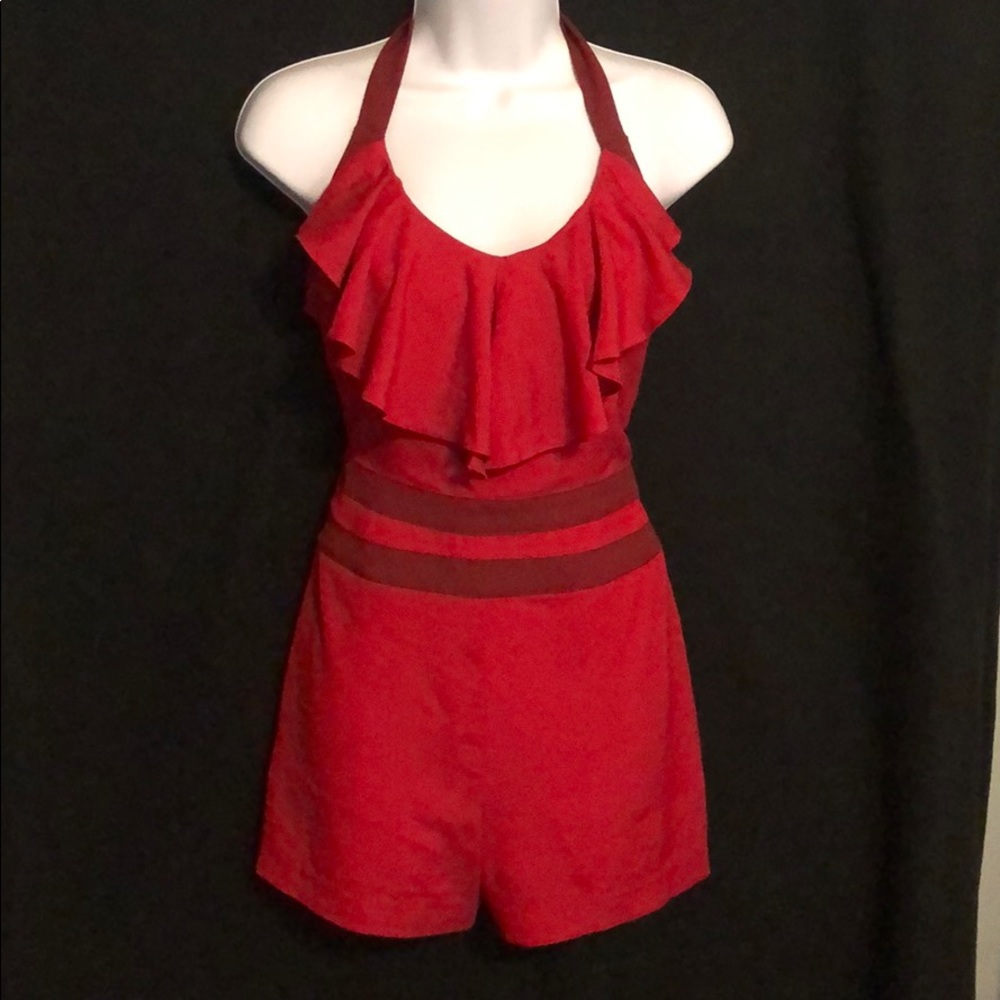 Bebe Red Romper